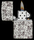 Zippo vžigalnik 49458 Skulls & Flowers, Glow in the Dark